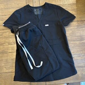 Figs scrub set black XS